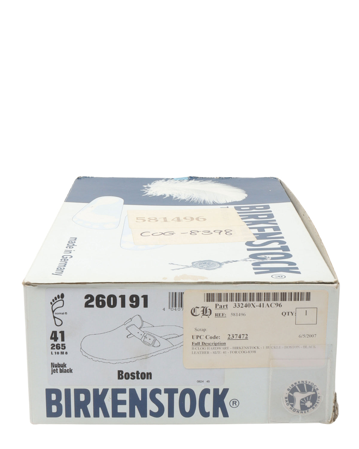 Birkenstock Boston Nubuck Leather Mules