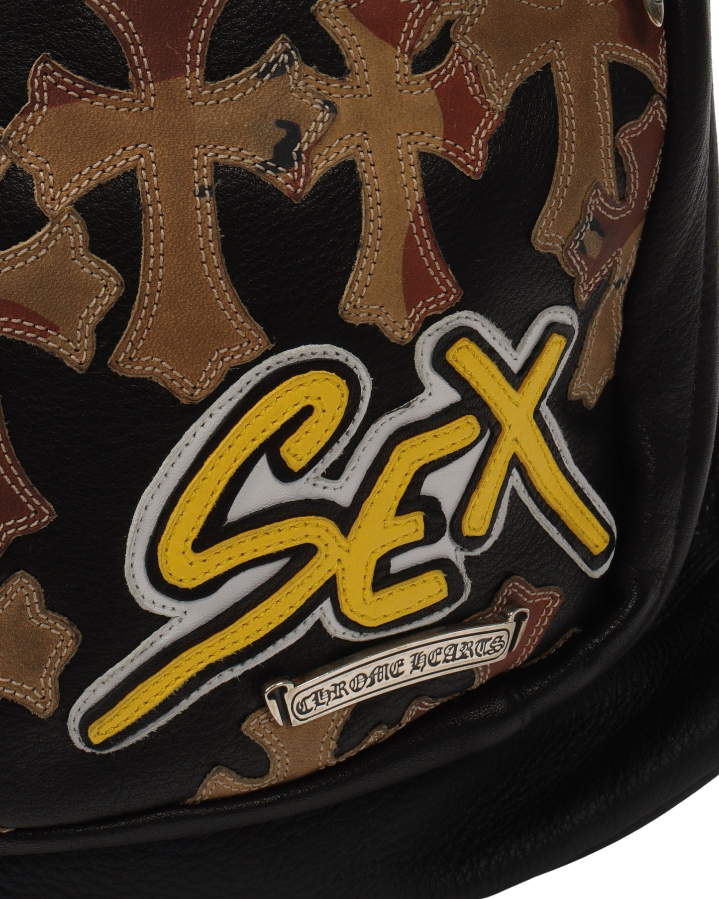 Matty Boy Sex Records Leather Backpack