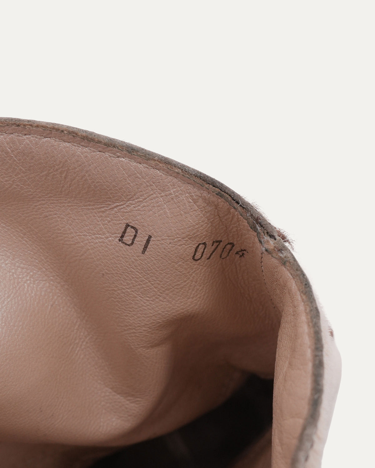 John Galliano Calf Hair Logo Boots