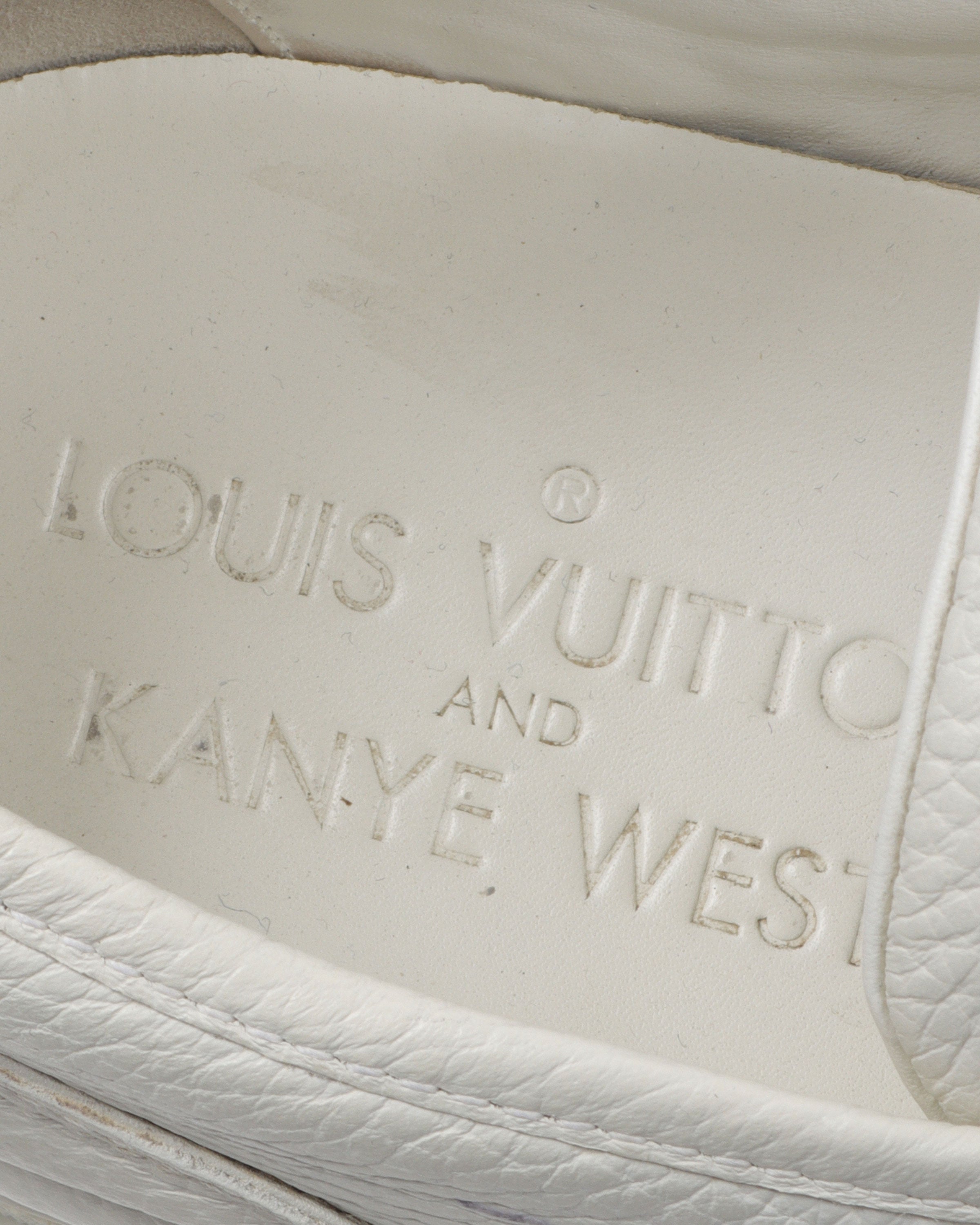 Kanye West x Louis Vuitton “Mr. Hudson” sneakers, signed by Mr. West  himself. ✍️✨