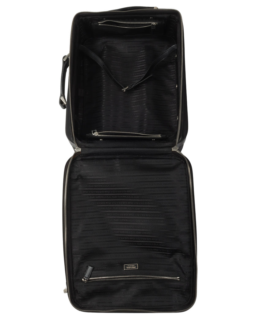 Tessuto & Saffiano Rolling Suitcase