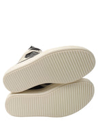 Rick Owens Crocodile Leather Geobasket Sneakers