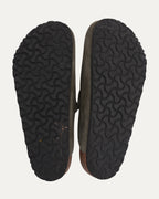 Tonal Footbed Dagger Embellished Birkenstock Boston Suede Mule