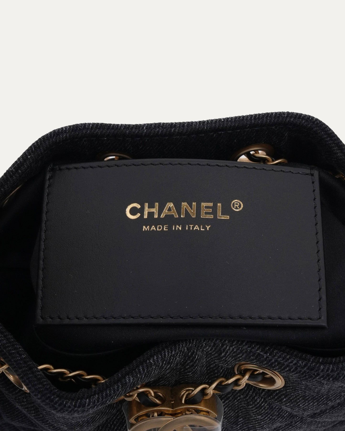 Washed Denim Quilted Mini 25 Hobo Bag