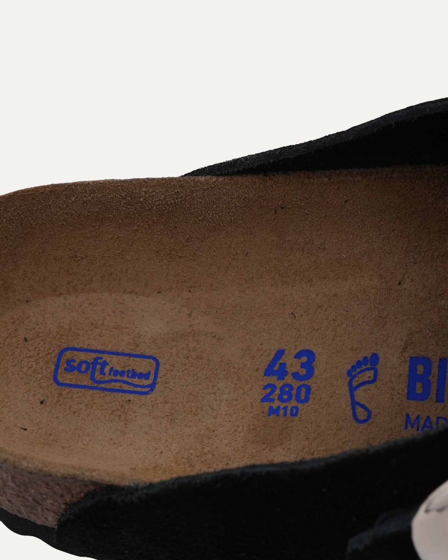 Dagger Embellished Birkenstock Boston Suede Mule