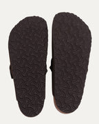 Cross Embellished Birkenstock Boston Suede Mule