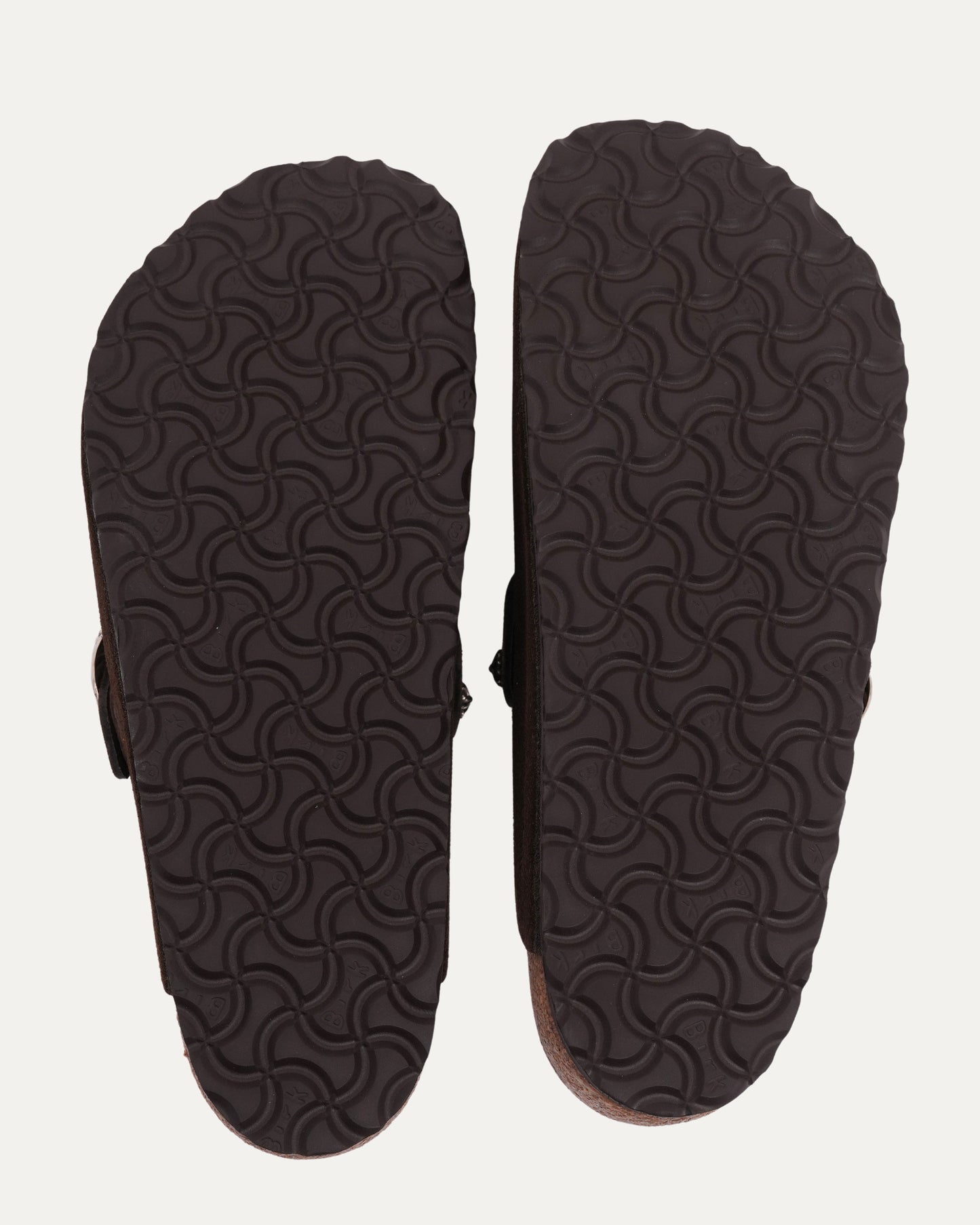 Cross Embellished Birkenstock Boston Suede Mule