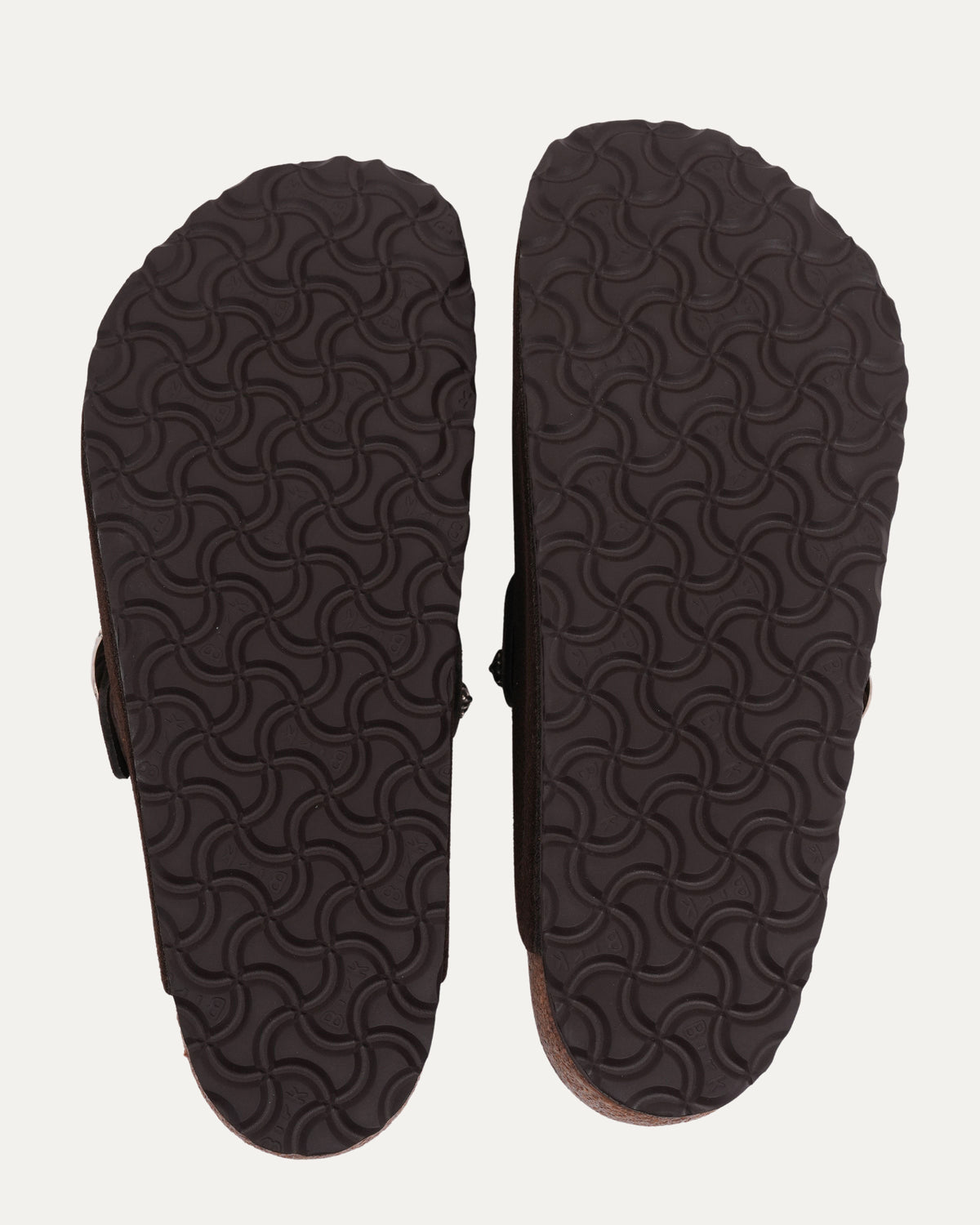 Cross Embellished Birkenstock Boston Suede Mule