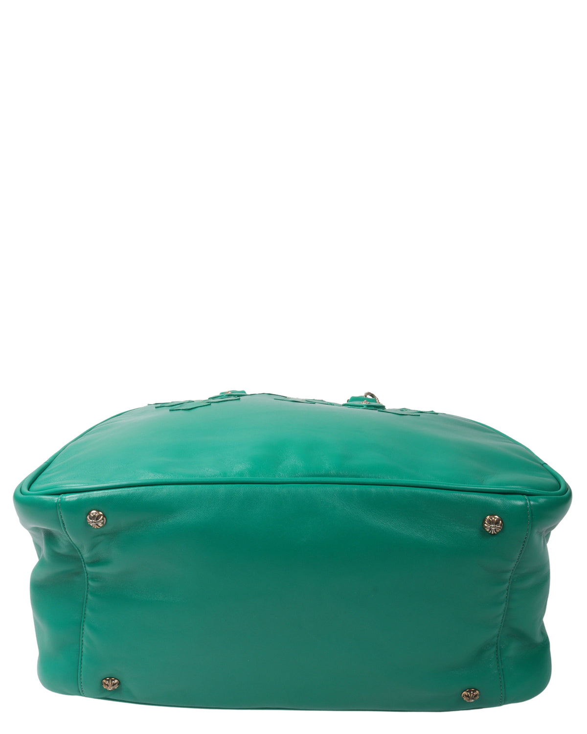 Leather Fleur Cross Patch Bowling Bag