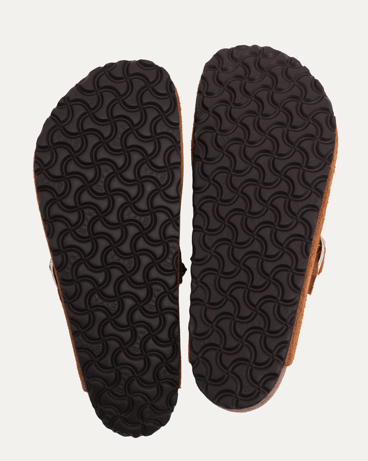 Cross Embellished Birkenstock Boston Suede Mule