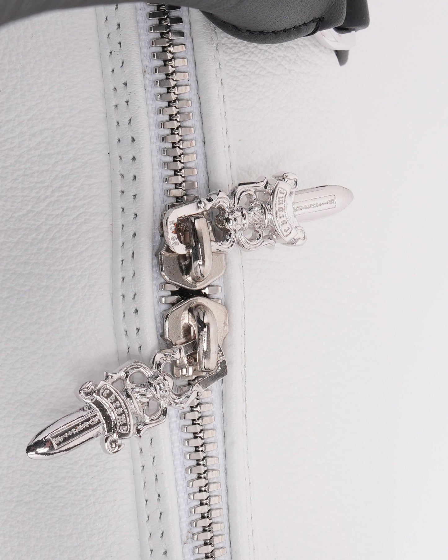 Filigree Cross Embellished Slouchy Mo Bag