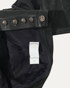 Cross Patch Leather 5 Pocket Pants