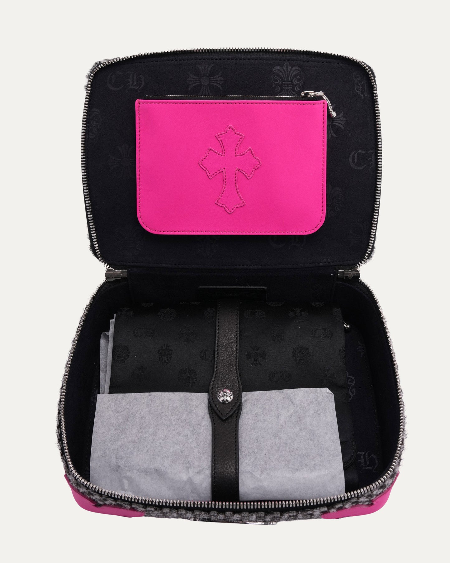 Houndstooth Pony Hair Jewelry Case