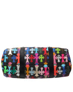 Multicolor Cross Patch Cemetery Large Duffle Bag