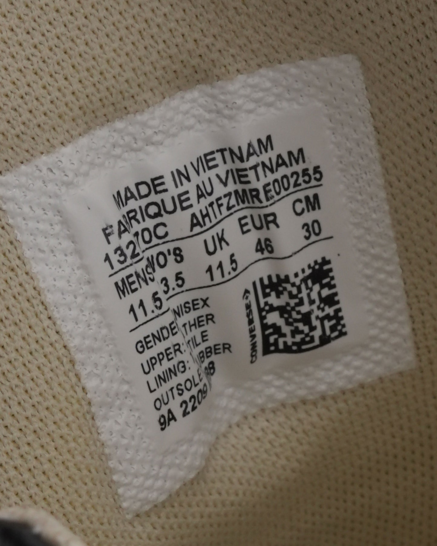 Cross Embellished Leather Chuck Taylor Sneakers