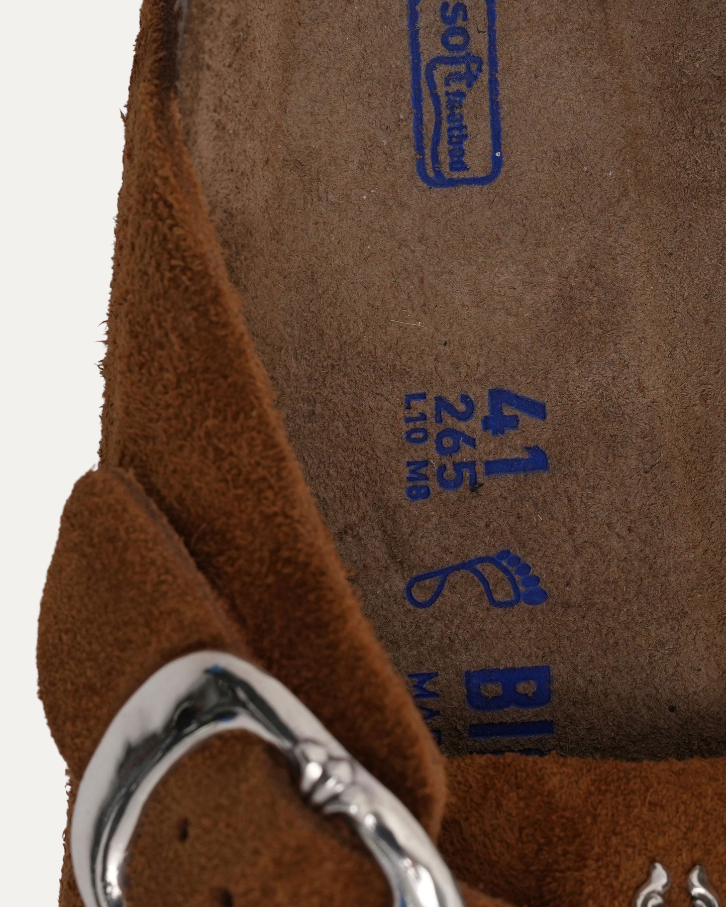 Dagger Embellished Birkenstock Boston Suede Mule