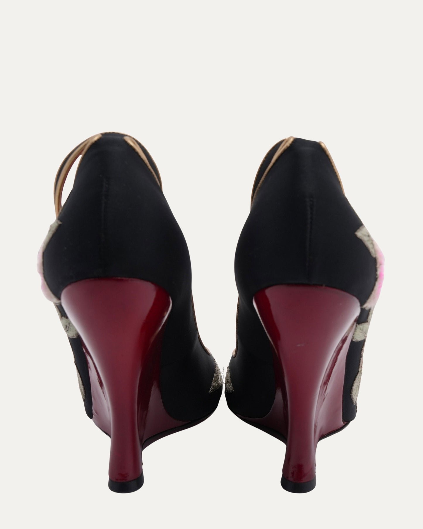 Tom Ford Era FW 2004 Embroidered Chinoiserie Heels