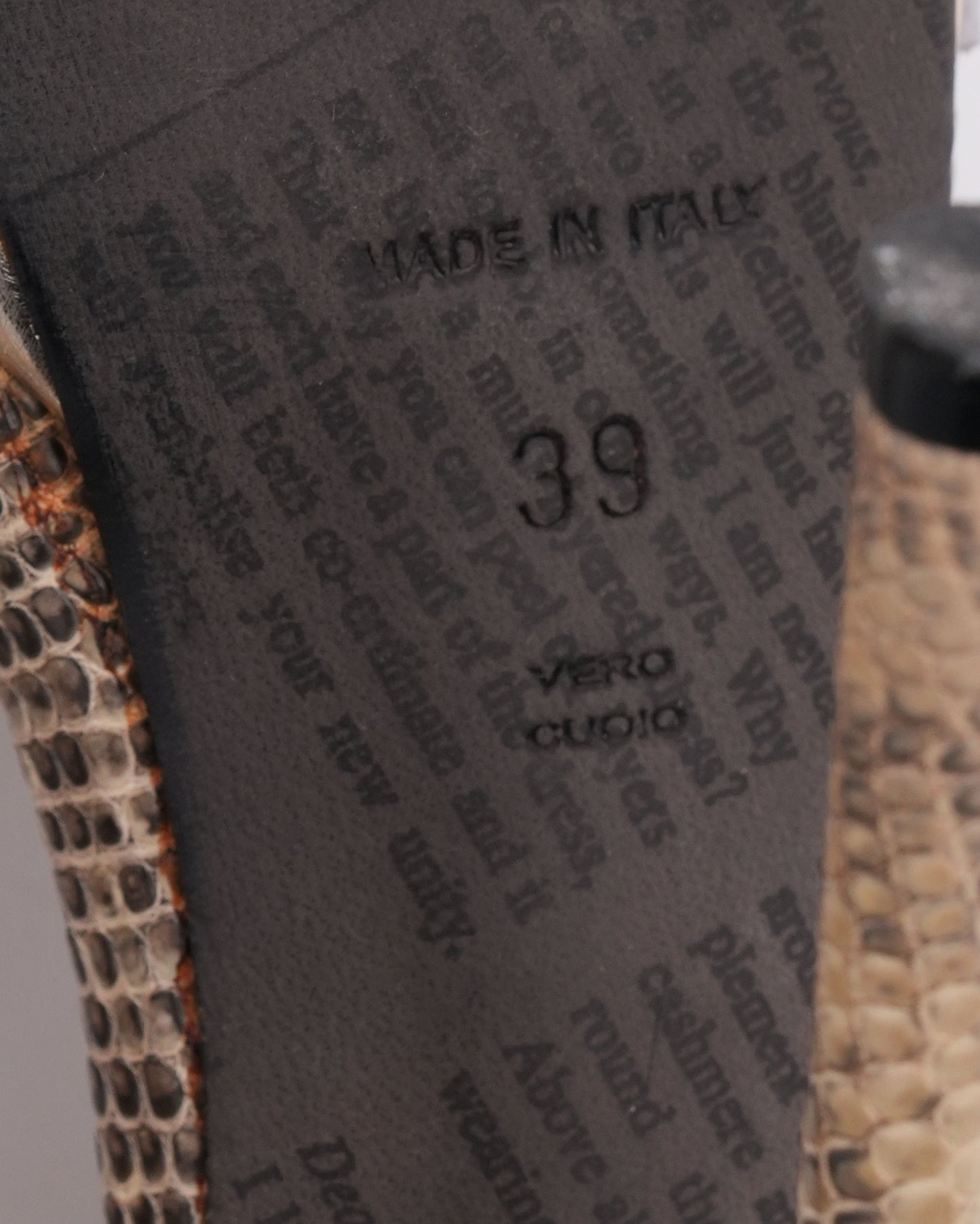 SS 2009 Python Heels