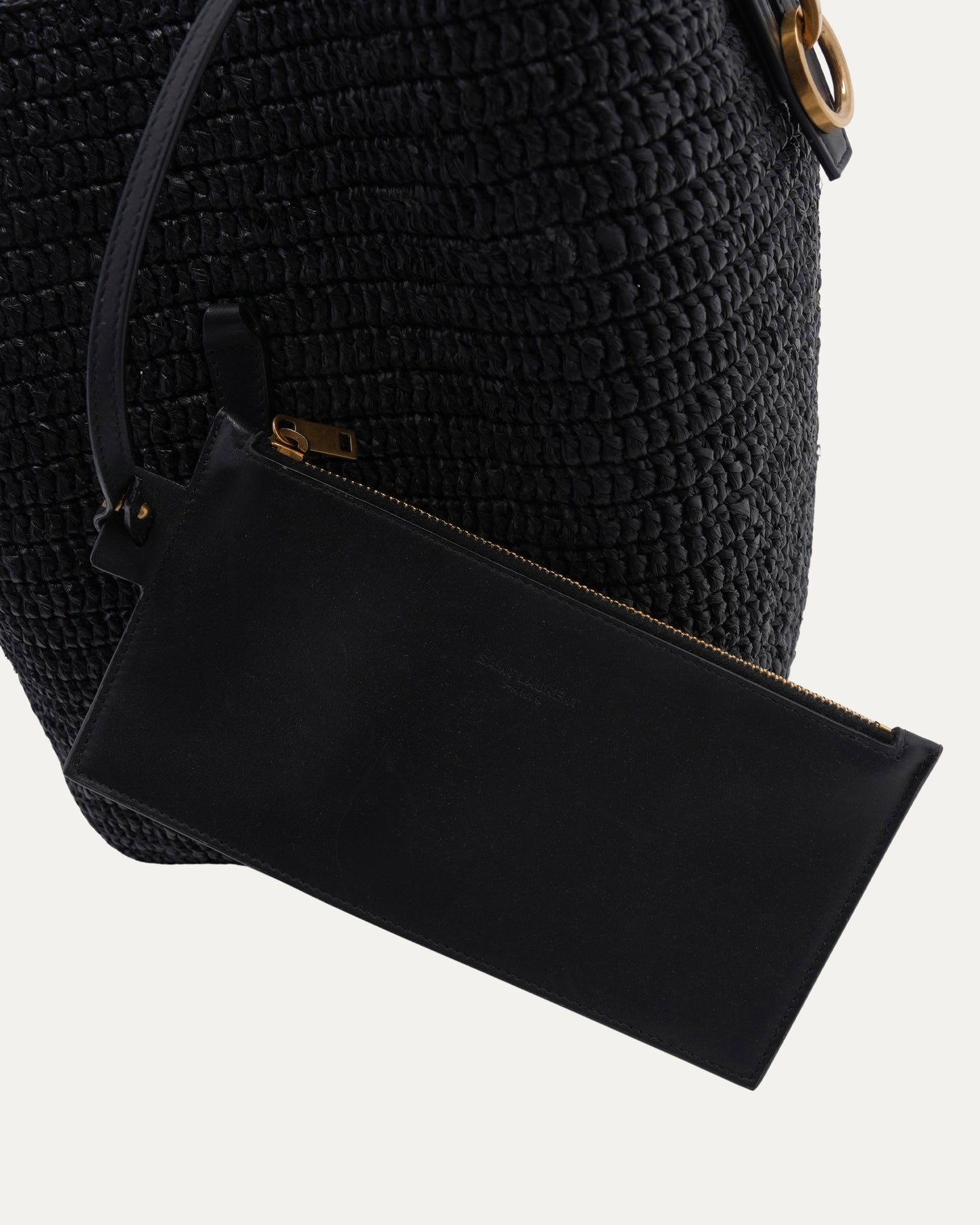 Woven Raffia Le 37 Bucket Bag
