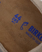 Cross Embellished Birkenstock Boston Suede Mule
