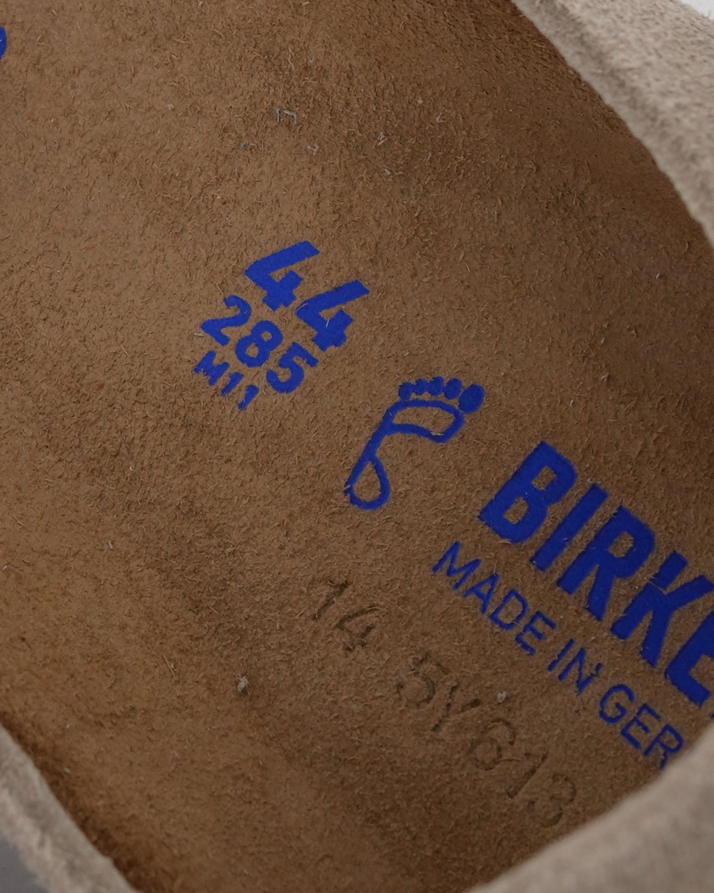 Cross Embellished Birkenstock Boston Suede Mule