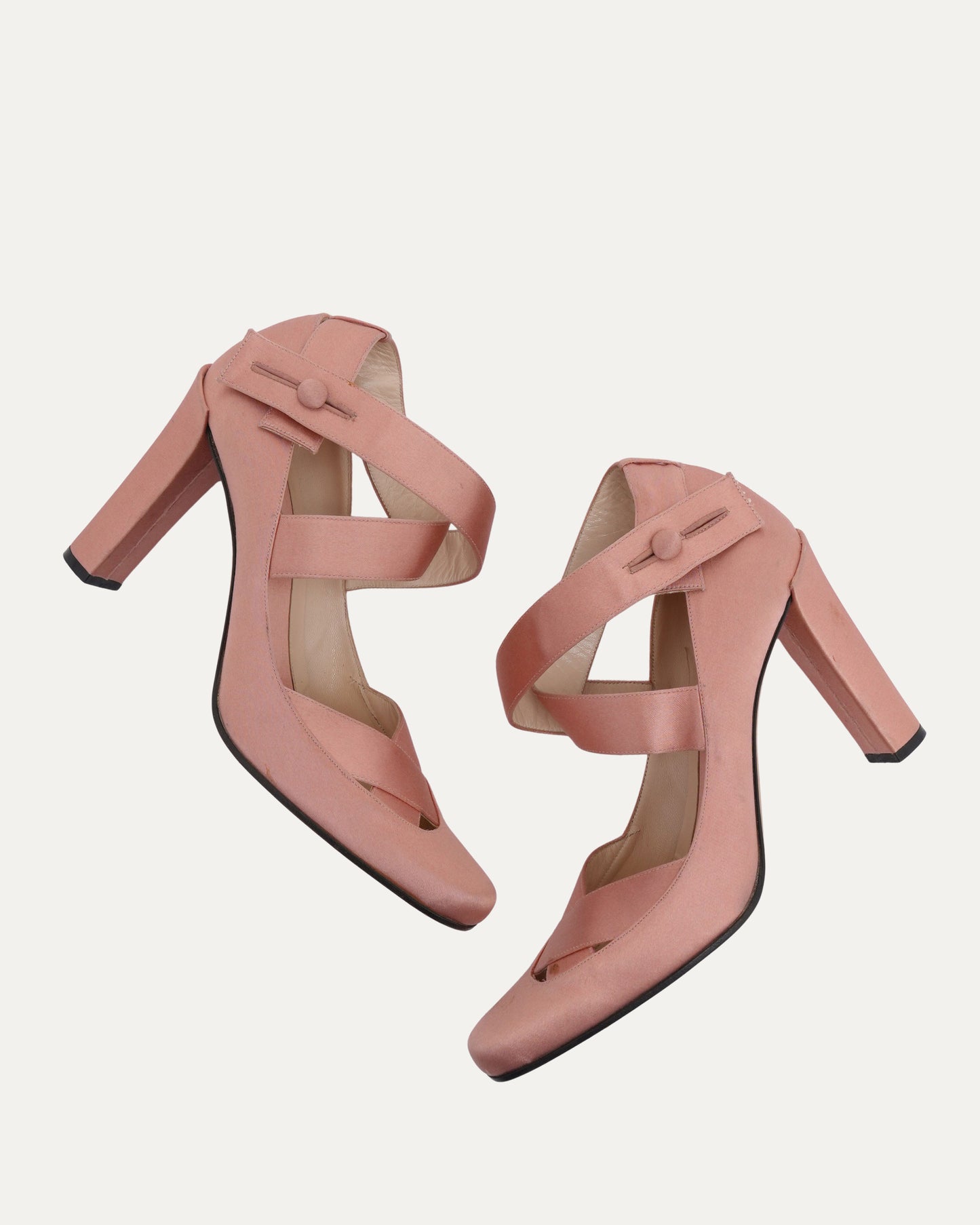Tom Ford Era FW 2001 Satin Ballerina Mary Jane Heels
