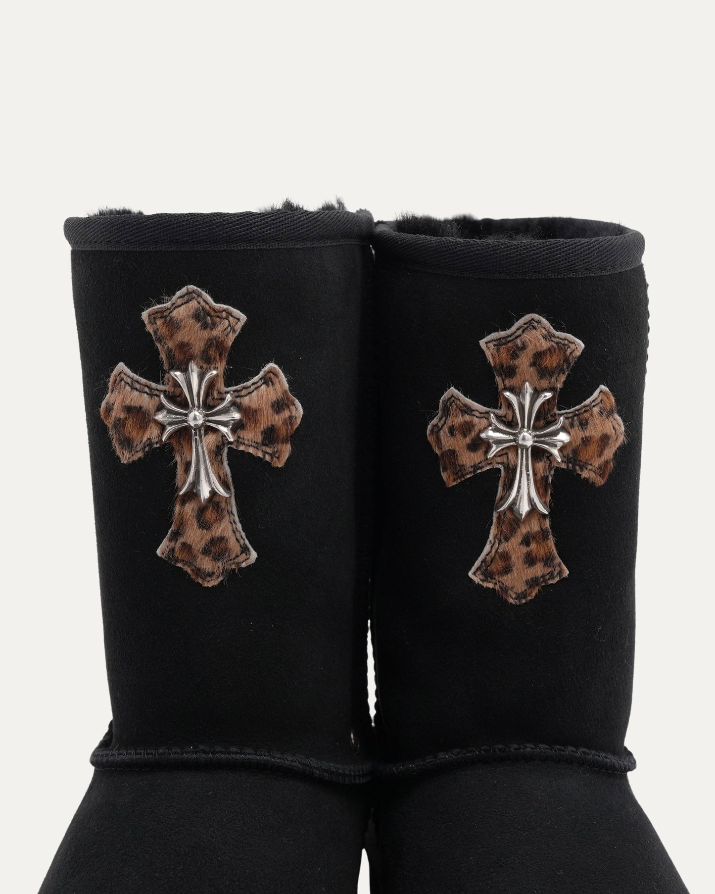 Cross Patch Embellished Ugg Boots