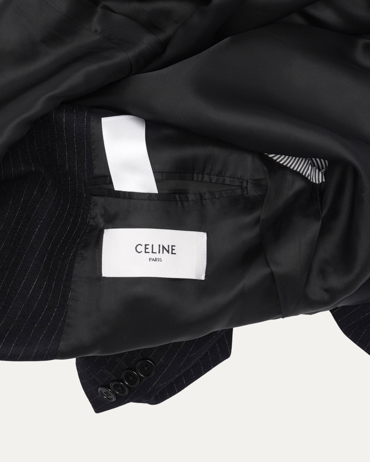 Pinstripe Inverse Lapel Suit