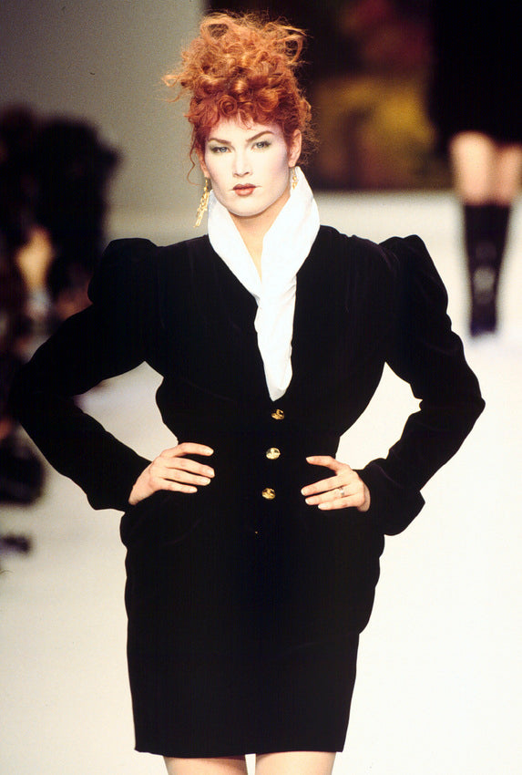 FW 1995 Runway Velvet Corset Jacket
