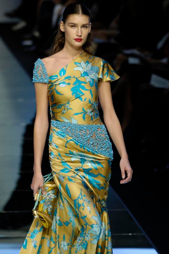 SS 2006 Embellished Silk Gown