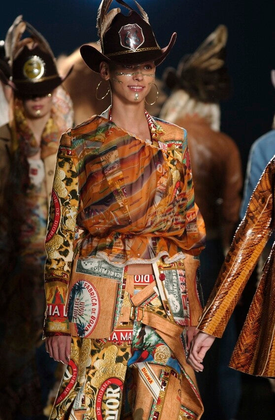 SS 2002 "Cuban Cigar" Print Top