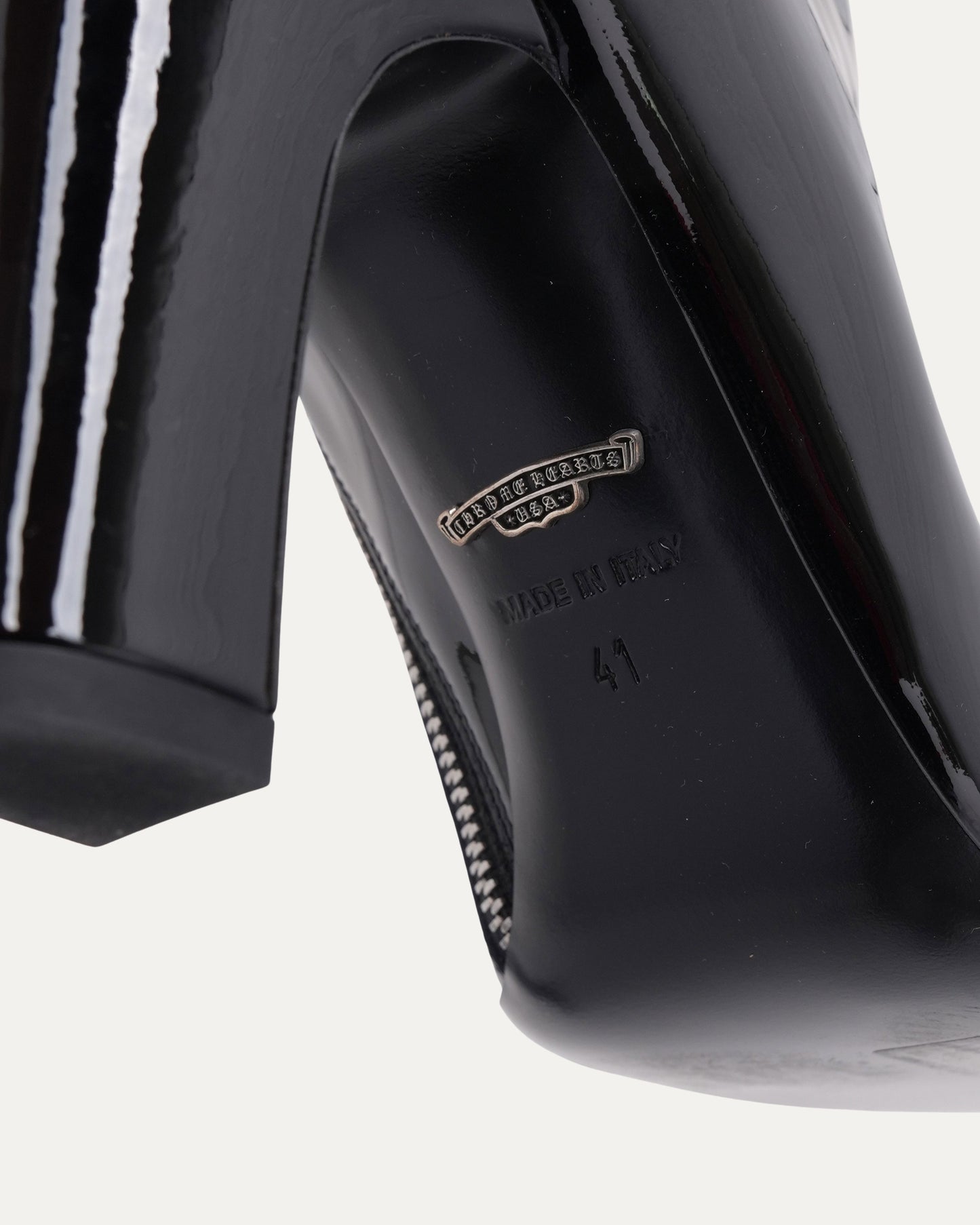 Patent Leather Dagger Embellished Sugar Jones Boots
