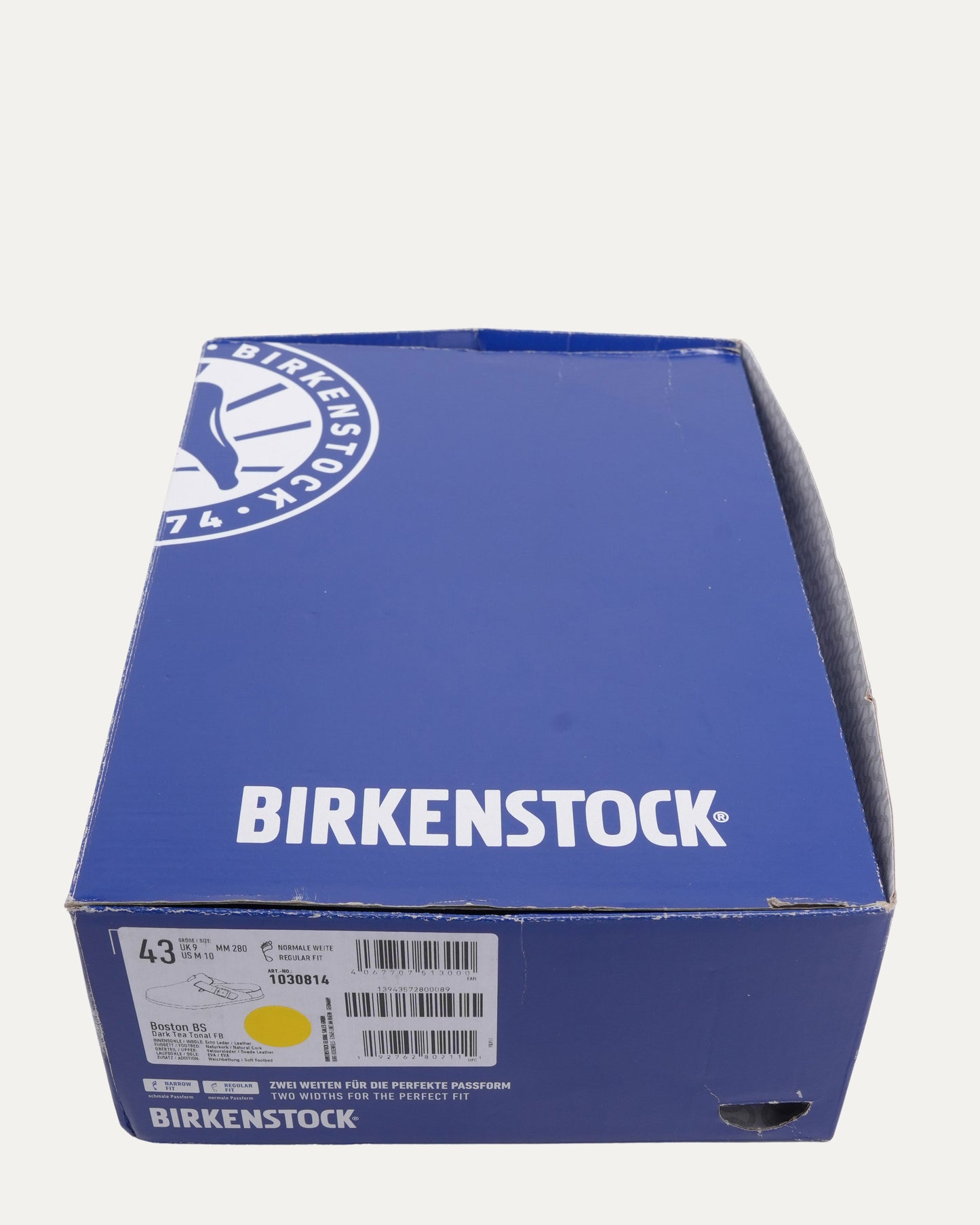 Cross Embellished Birkenstock Boston Suede Mule