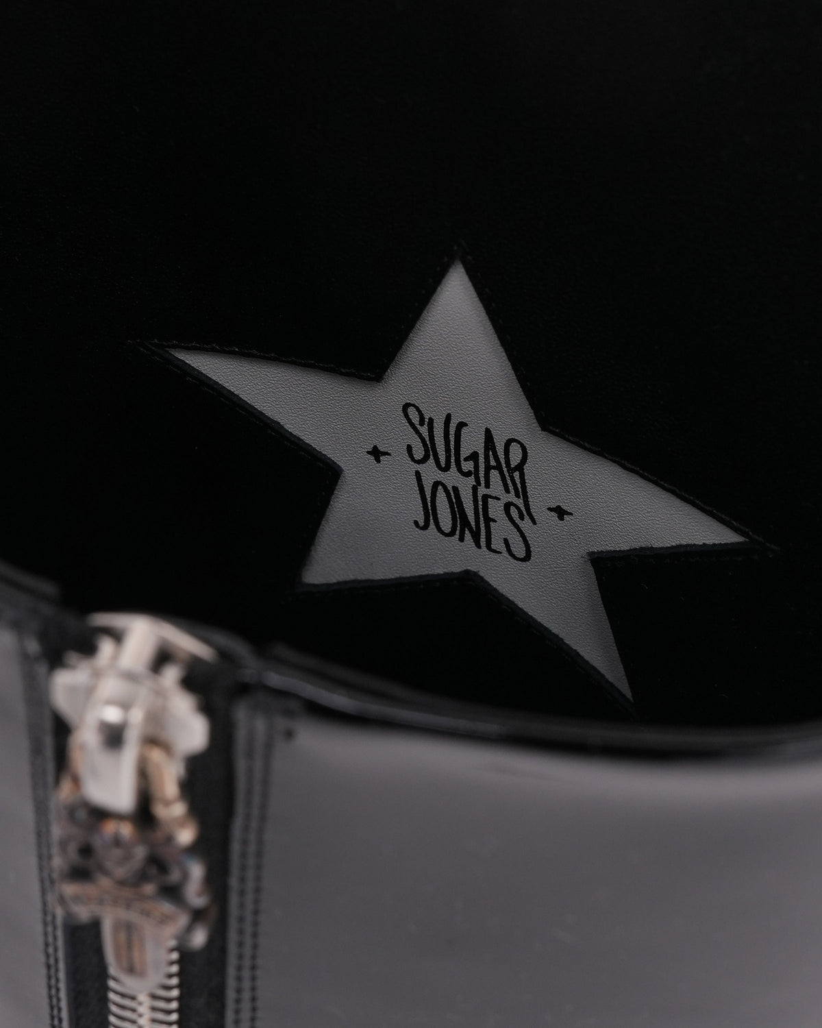 Patent Leather Star Embellished Sugar Jones Boots