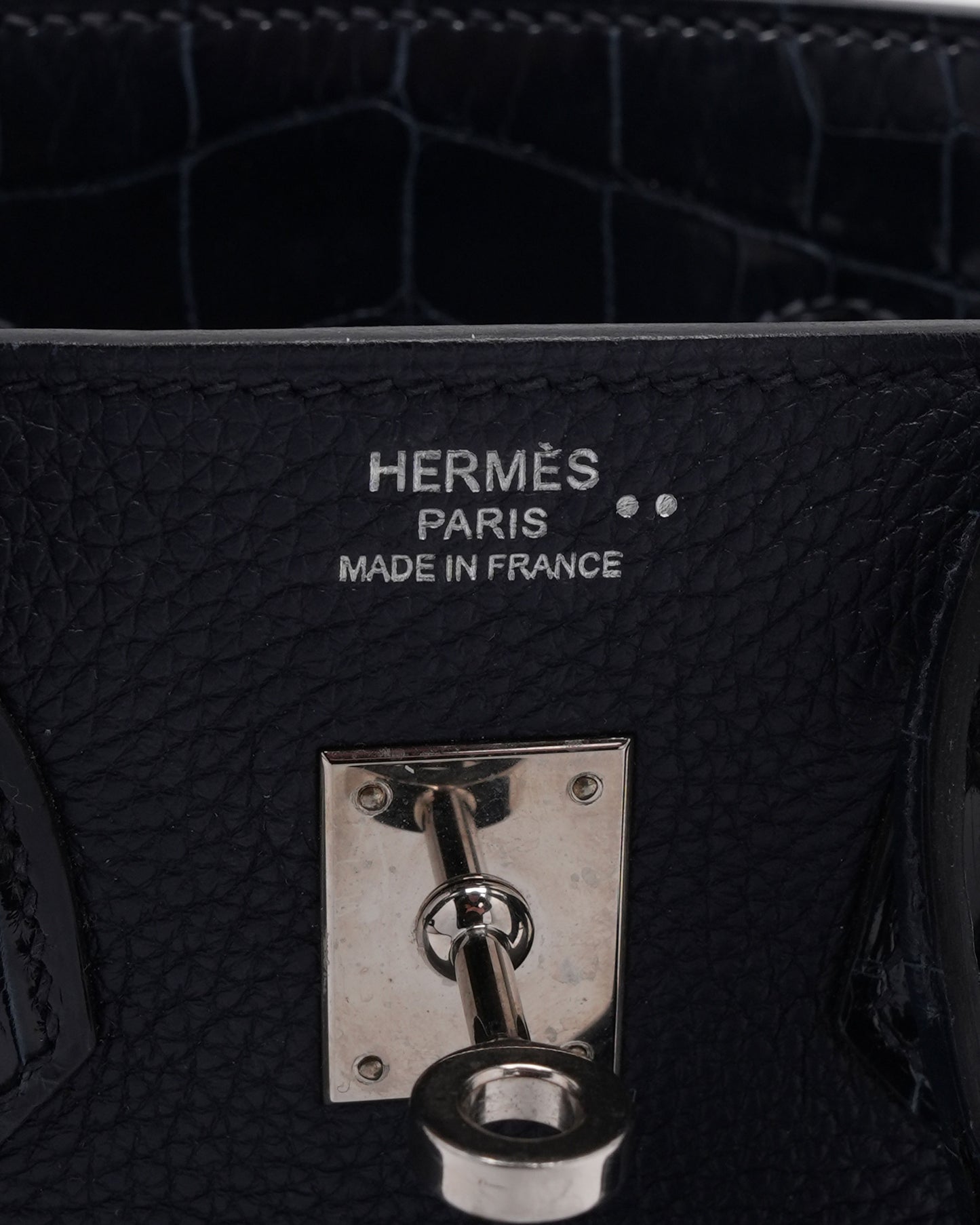 Shiny Crocodile Togo Birkin Touch 25