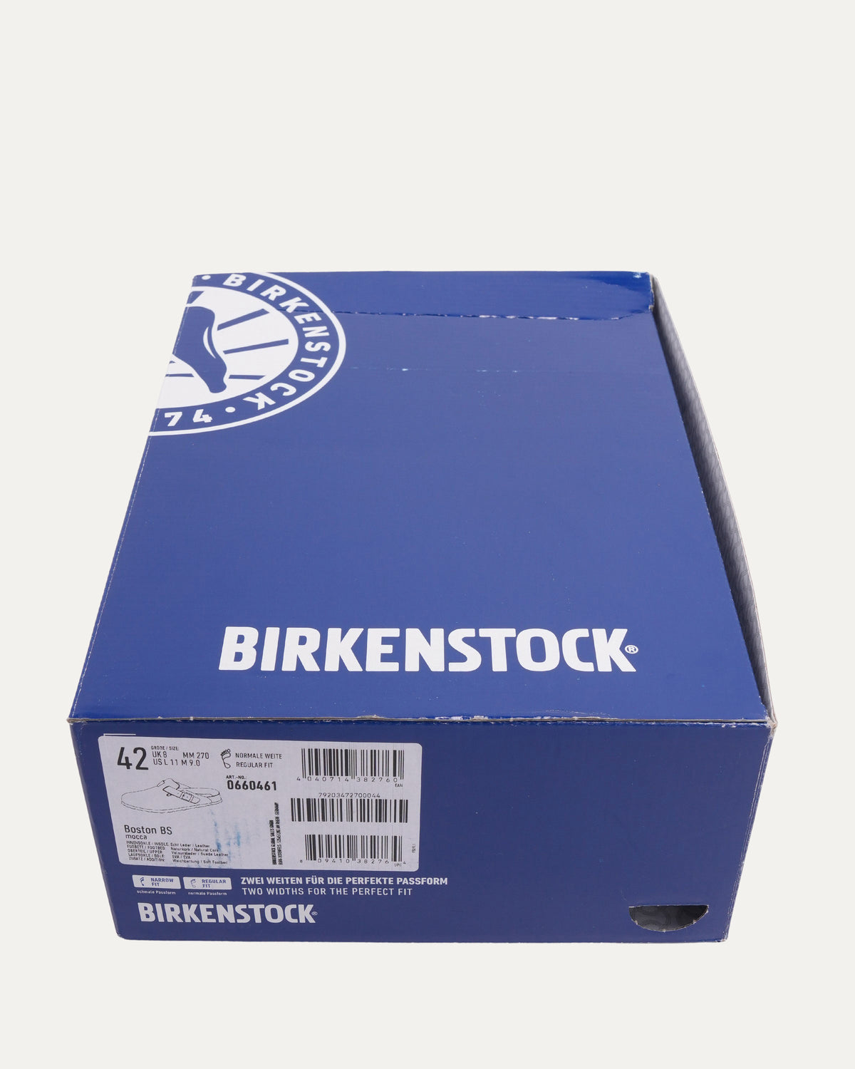 Cross Embellished Birkenstock Boston Suede Mule