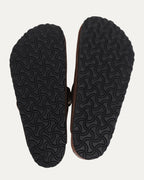 Tonal Footbed Dagger Embellished Birkenstock Boston Suede Mule