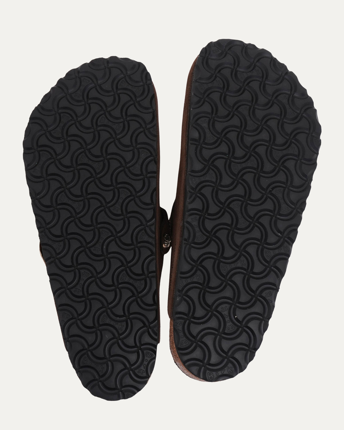 Tonal Footbed Dagger Embellished Birkenstock Boston Suede Mule