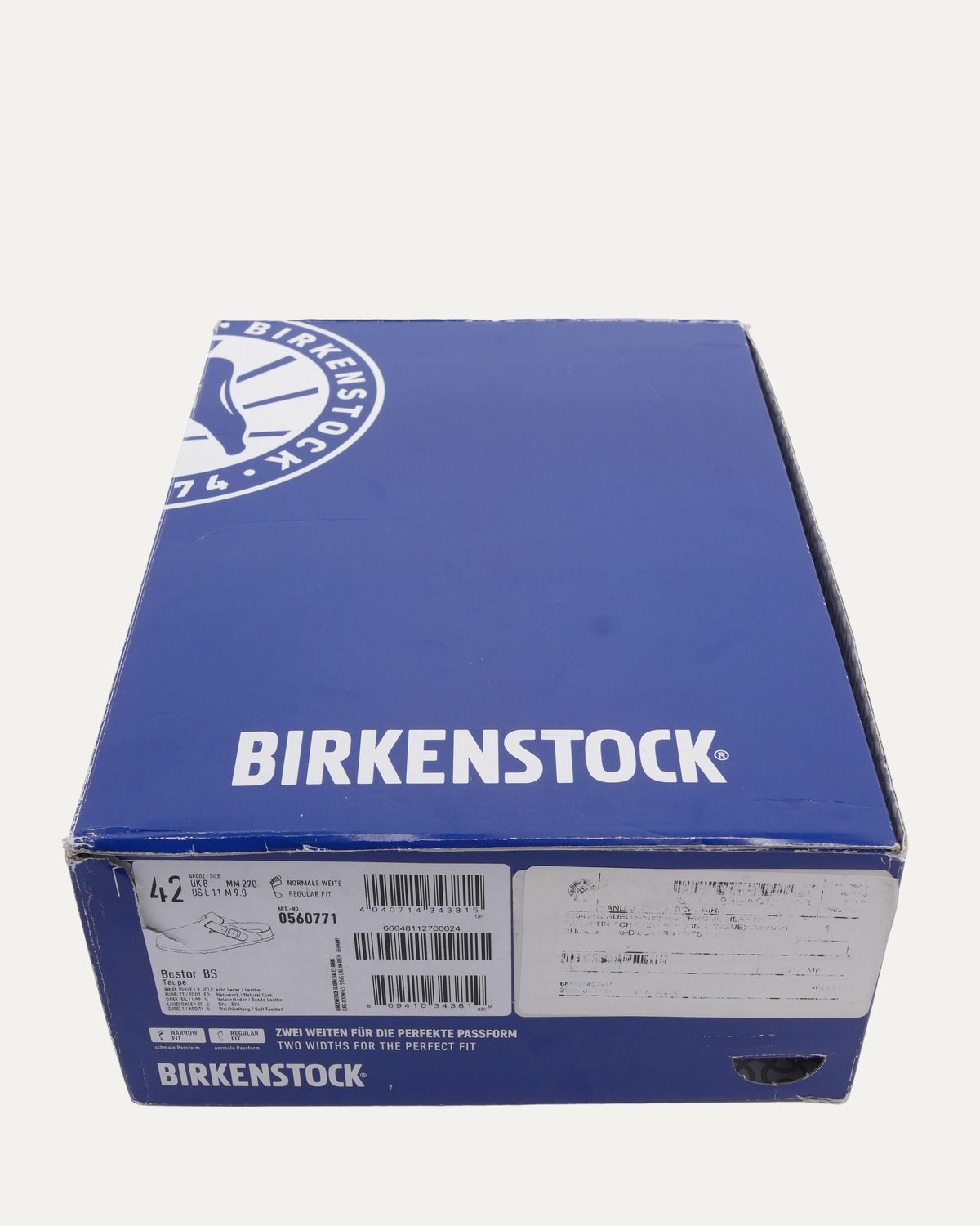 Cross Embellished Birkenstock Boston Suede Mule