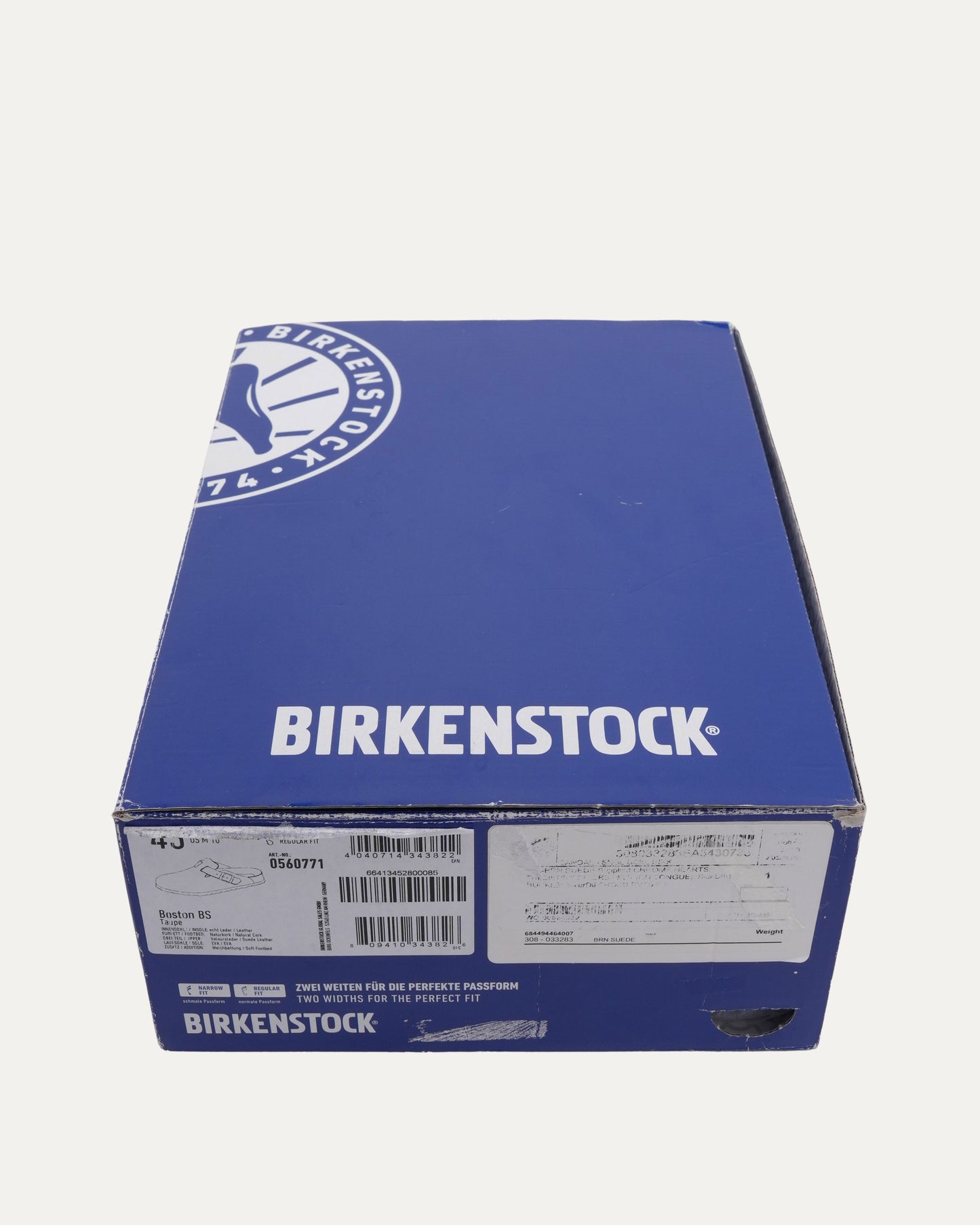 Cross Embellished Birkenstock Boston Suede Mule