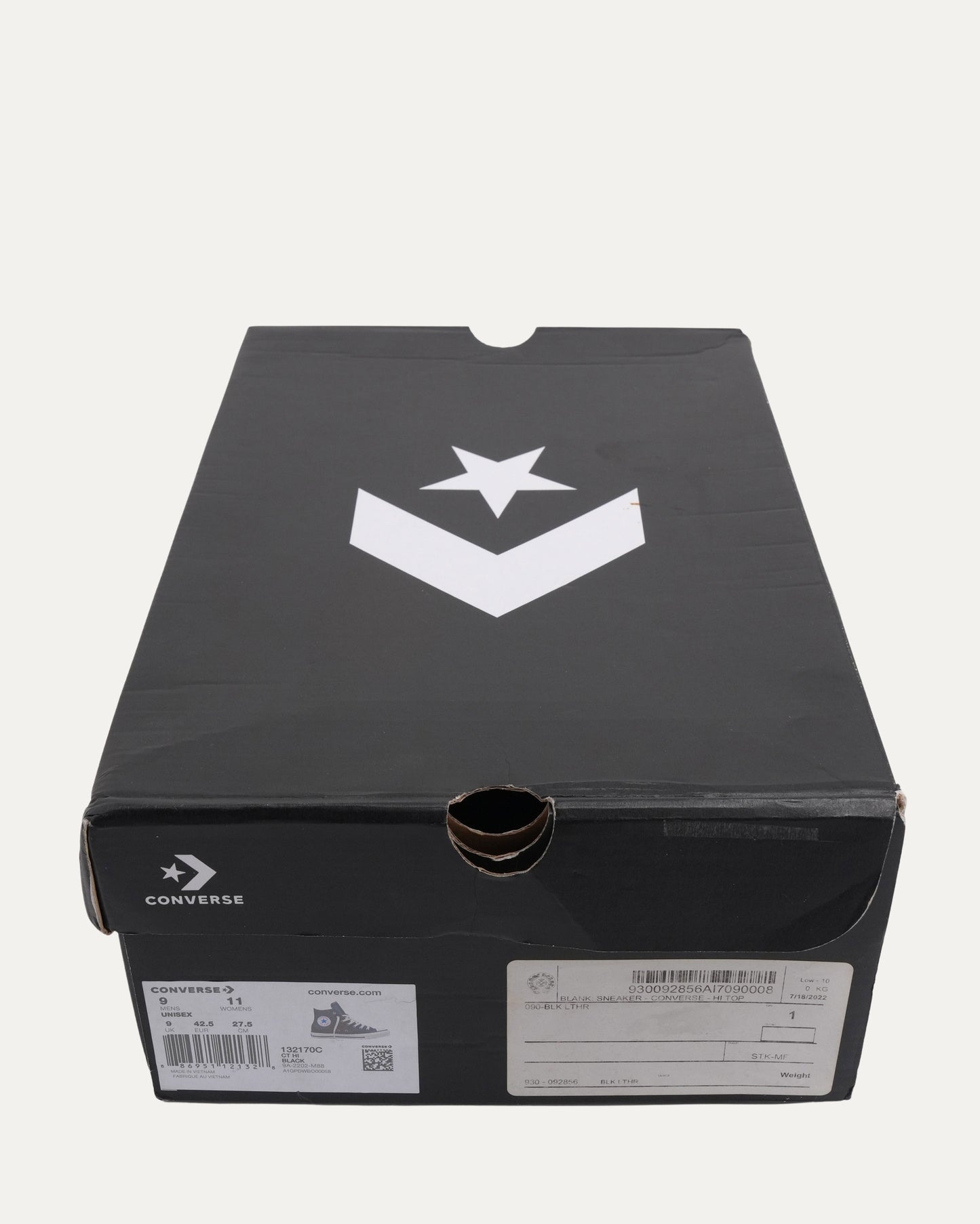 Dagger Embellished Cross Patch Leather Converse Chuck Taylor Sneakers