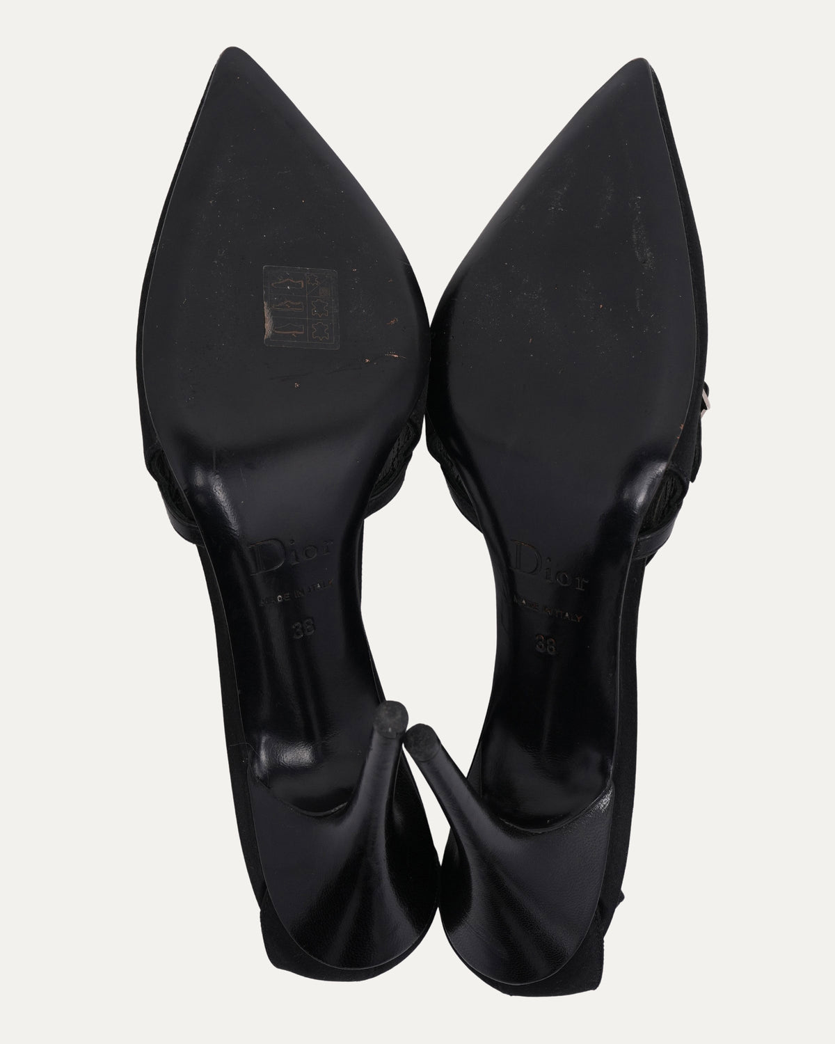 Satin Heels With Pearl Detail