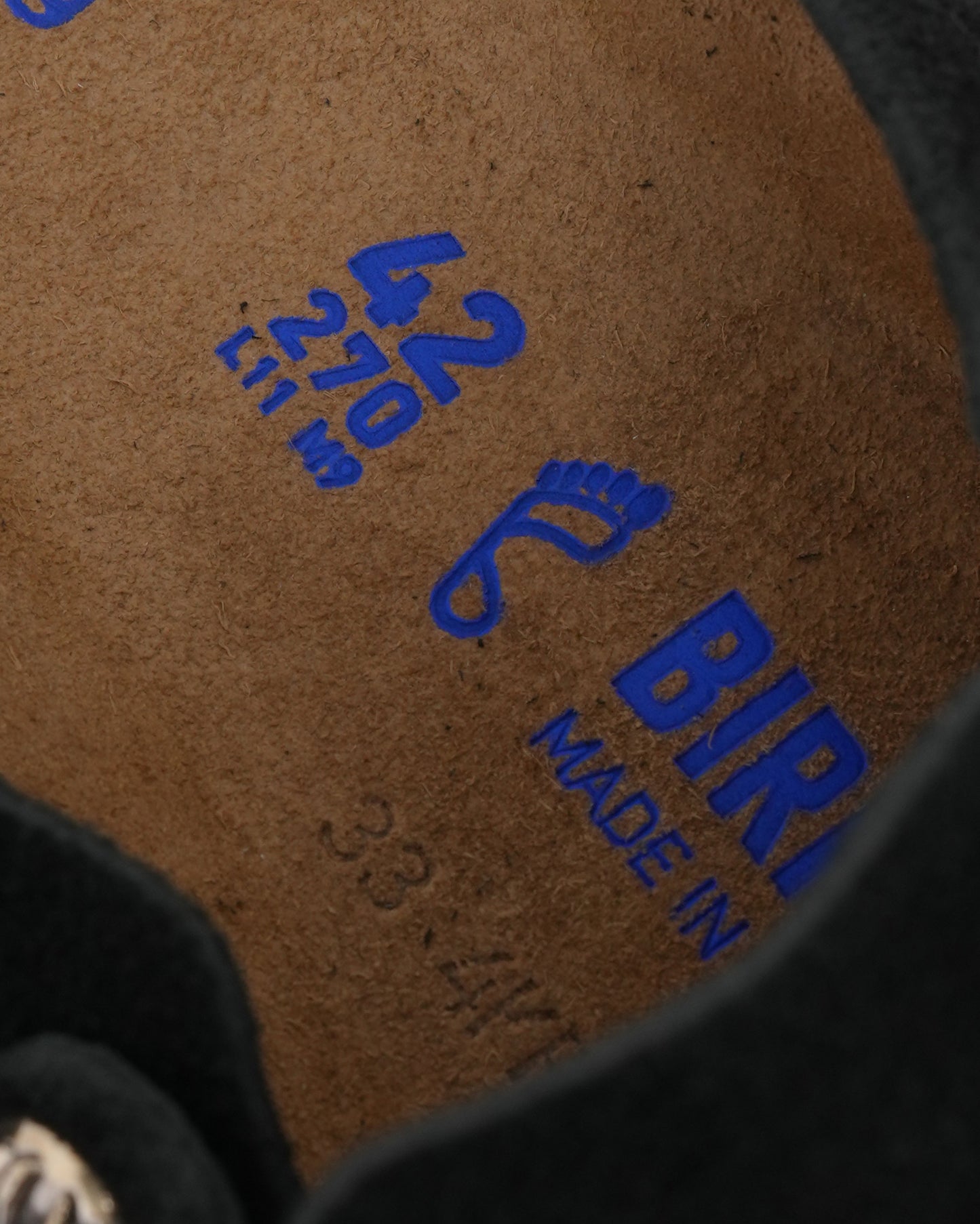 Cross Embellished Birkenstock Boston Suede Mule