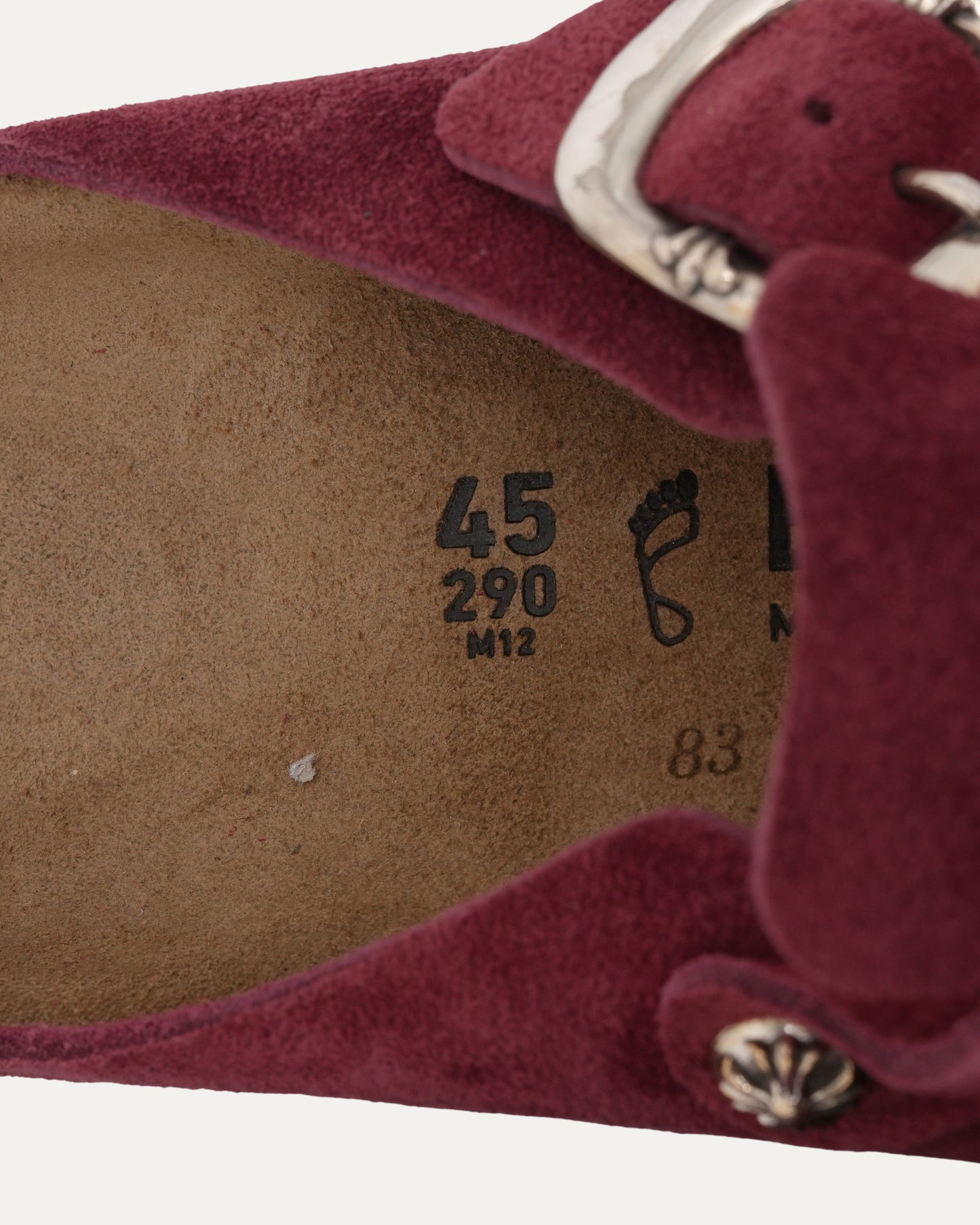 Dagger Embellished Birkenstock Boston Suede Mule