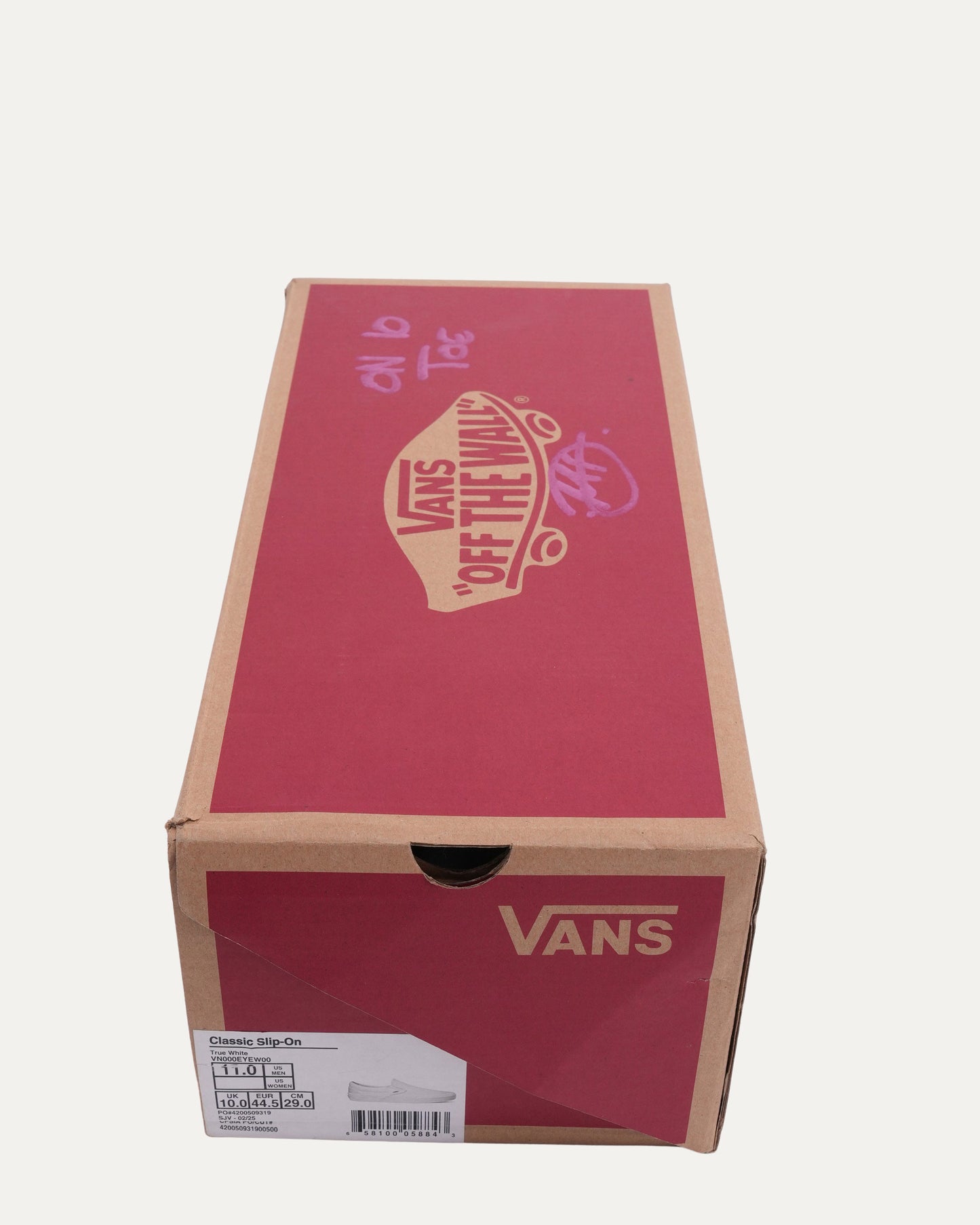 Matty Boy Hand-Painted Bug Vans Slip-On Sneakers