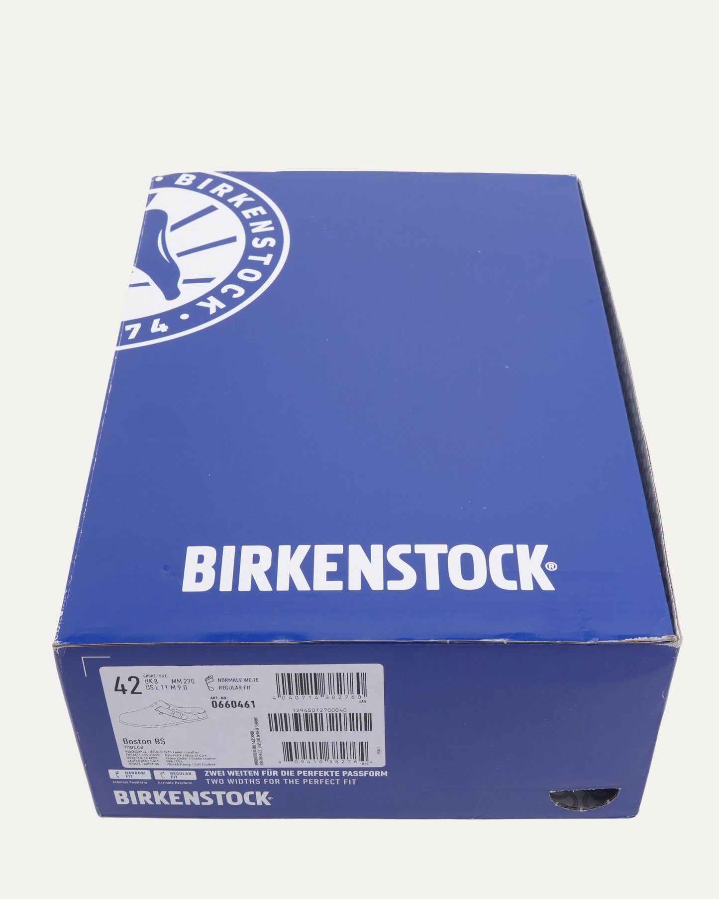 Cross Embellished Birkenstock Boston Suede Mule