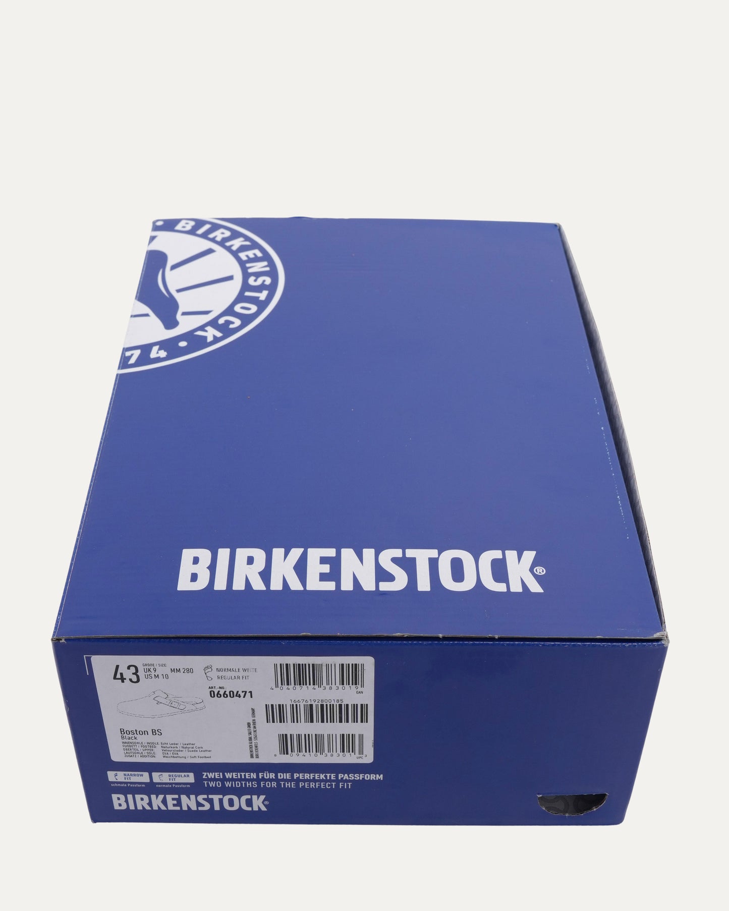 Cross Embellished Birkenstock Boston Suede Mule