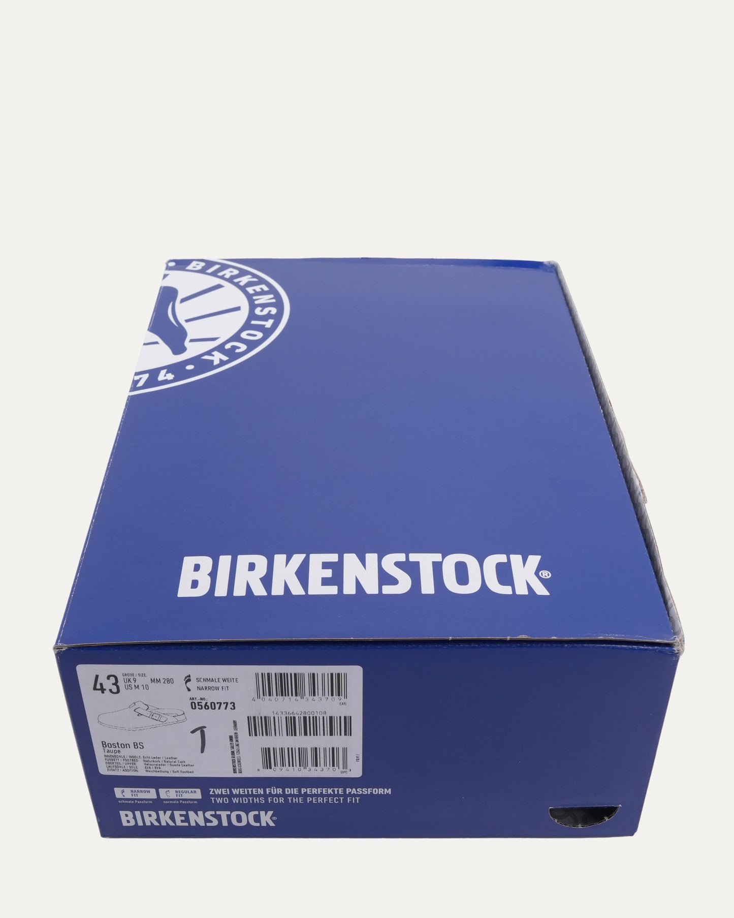 Cross Embellished Birkenstock Boston Suede Mule