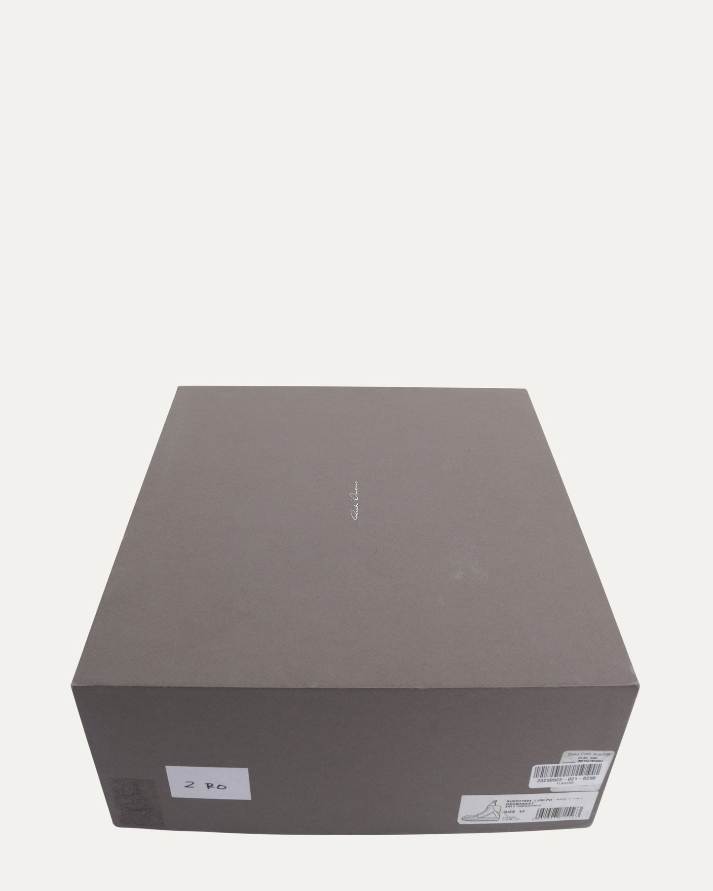 Rick Owens Cross Embellished Geobasket Sneakers