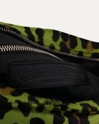 Embellished Cross Patch Leopard Pony Hair Lyon Bag